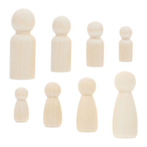 100 Pcs DIY Graffiti Dolls Craft Kits for Kindergarten