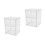 2Pcs Transparent Acrylic Bread Box Double-Layer Kitchen Bread Holder 6