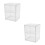 2Pcs Transparent Acrylic Bread Box Double-Layer Kitchen Bread Holder 3