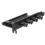 5Pcs Black Pc Fan Hub Adjustable Speed Controller for Computer Cooling 3