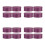 16Pièces Boîtes De Rangement Violet Métal Pour Biscuits 4