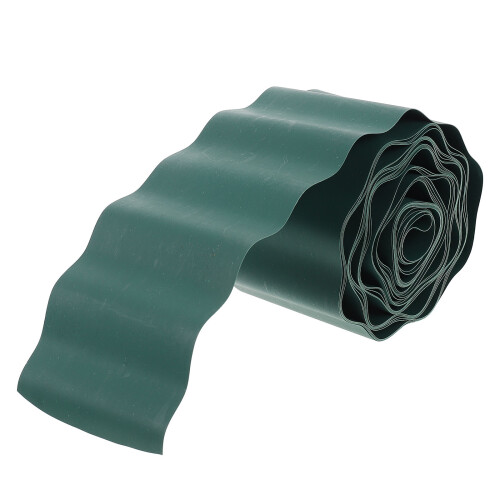2Pcs Garden Lawn Fence Green Plastic Decorative Courtyard Edging Panel 2