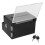 3Pcs Acrylic Lockable Black Tip Jar Donation and Suggestion Box 1