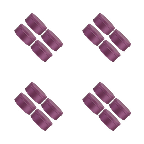 16Pièces Boîtes De Rangement Violet Métal Pour Biscuits 2