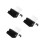 3Pcs Acrylic Lockable Black Tip Jar Donation and Suggestion Box 6