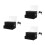 3Pcs Acrylic Lockable Black Tip Jar Donation and Suggestion Box 8