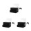 3Pcs Acrylic Lockable Black Tip Jar Donation and Suggestion Box 10