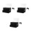 3Pcs Acrylic Lockable Black Tip Jar Donation and Suggestion Box 5