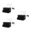 3Pcs Acrylic Lockable Black Tip Jar Donation and Suggestion Box 7