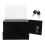 3Pcs Acrylic Lockable Black Tip Jar Donation and Suggestion Box 3