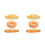 6Pcs Lifelike PU Bread Model Orange Creative Bakery Photo Props 8