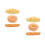 6Pcs Lifelike PU Bread Model Orange Creative Bakery Photo Props 6