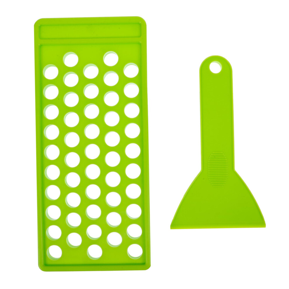 Green Lip Balm Making Kit With Lip Gloss Filling Tray And Spatula, Diy Molding Set For Handmade Cosmetics