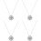 4Pcs Metal Urn Necklace for Ashes Silver Durable Memorial Keepsake 7