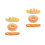 6Pcs Lifelike PU Bread Model Orange Creative Bakery Photo Props 10