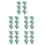 30Pcs Removable Green Plastic Model Trees for Train Layout Decor 8