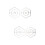 2Pcs Double Hexagon Quilting Ruler Acrylic Transparent Sewing Tool 7