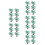 30Pcs Removable Green Plastic Model Trees for Train Layout Decor 6