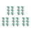 30Pcs Removable Green Plastic Model Trees for Train Layout Decor 7