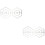 2Pcs Double Hexagon Quilting Ruler Acrylic Transparent Sewing Tool 6