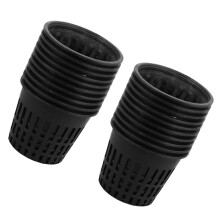 200Pcs Black Plastic Garden Net Pots Hydroponic Mesh Planting Cups