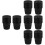 200Pcs Black Plastic Net Pots Hydroponic Planting Baskets for Roots 8