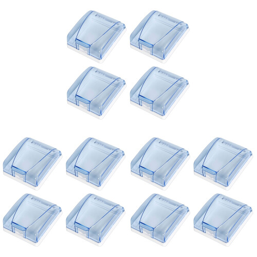 12 Pcs Waterproof Box 86 Type Wall Switch Socket Panel Protector 2