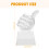 2Pcs Transparent Trophy Cup Thumb Shaped Competition Award 10