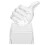 2Pcs Transparent Trophy Cup Thumb Shaped Competition Award 1