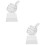 2Pcs Transparent Trophy Cup Thumb Shaped Competition Award 8