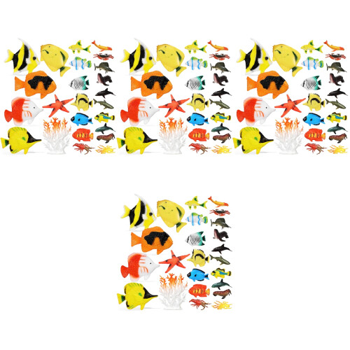 96Pcs Simulation Sea Animal Figures Plastic Mini Ocean Creature Models 2