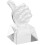 2Pcs Transparent Trophy Cup Thumb Shaped Competition Award 3