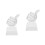 2Pcs Transparent Trophy Cup Thumb Shaped Competition Award 6