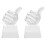 2Pcs Transparent Trophy Cup Thumb Shaped Competition Award 4