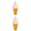 2Pièces Cônes Glace Décoratif PVC Simulation Unique 7