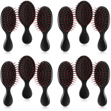 12 Pcs Mini Hair Brush Set for Women Girls Toddler, Soft Bristle Travel Detangling Brush in Vivid Colors