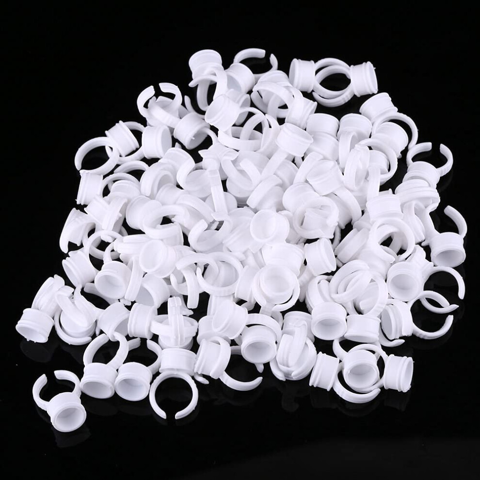 Tattoo Ink Ring Cups Large Disposable Pigment Holder Rings for Permanent Makeup and Eyelash Glue
