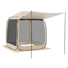 Tente moustiquaire pliante - DUOKU - 121136 - 182,5x182,5x220 cm - Avec auvent - 4-6 personnes