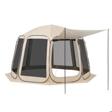Muggennettent met luifel - DUOKU - 121138 - 366x338x230 cm - 12 personen - Oxford stof 300D