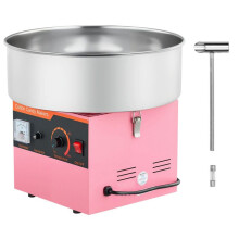 Máquina de algodón de azúcar - DUOKU - MHTJJPZYO1-3S - 1000 W - Bol de inox 38 cm - Rosa