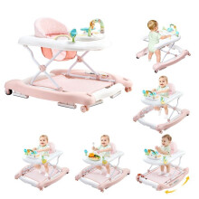 Passeggino Baby 5 in 1-Duoku-con Centro Attività Pieghevole-Ruote e Aiuto alla Camminata per Bambini da 6 a 24 Mesi
