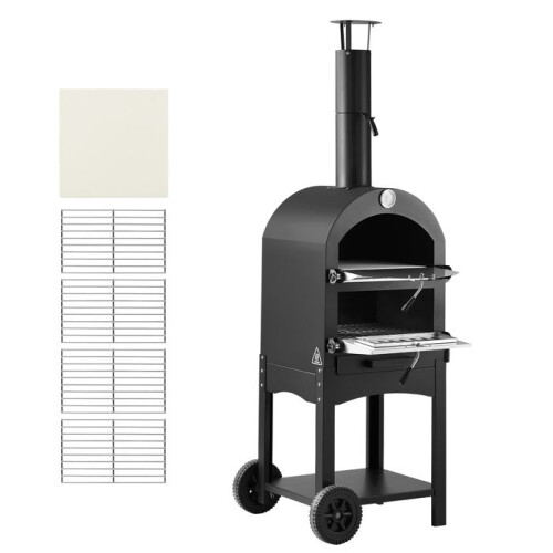 Forno a pizza - DUOKU - SRWP001 - 12 polegadas (305 mm) - Pellets de madeira - Temp. máx 538 C