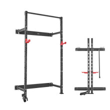 Jaula de musculación plegable de pared - DUOKU - PK1922 - Plegable y ahorra espacio - Ajustable en 23 posiciones - Capacidad 454 kg