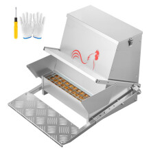 Automatische pedaalvoeder - DUOKU - SS-00095 - 18,14 kg - Gegalvaniseerd staal - Verstelbaar 470-535 mm