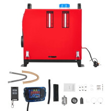Aquecimento Diesel 8 kW DC 12-24 V-Duoku-Consumo 0,18-0,36 L/h-Temperatura Ajustável 0-40 -Tela LCD Azul