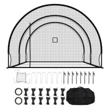 Slagkooi-Duoku-6,06x3,66x2,5 m-Draagbare Tunnel voor Honkbal en Softbal-Binnen- en Buitengebruik