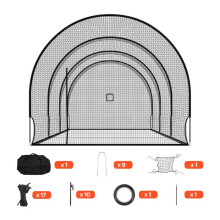 Frappeur-Duoku-10,058x3,66x3 m-Tunnel Portable voor Honkbal en Softbal-Binnen- en Buitengebruik