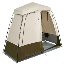 Tienda de Ducha de Camping Portátil-Duoku-2500x1220x2180 mm-2 Compartimentos-Tela Oxford 150D