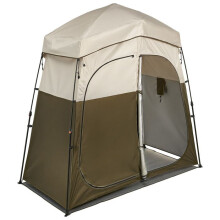 Tienda de Ducha de Camping Portátil y Plegable-Duoku-2140x1120x2130 mm-2 Compartimentos-Tela Oxford 150D