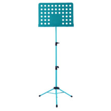 Foldable Music Stand Green Adjustable Height Lock Reinforced Construction for Guitar and Violin